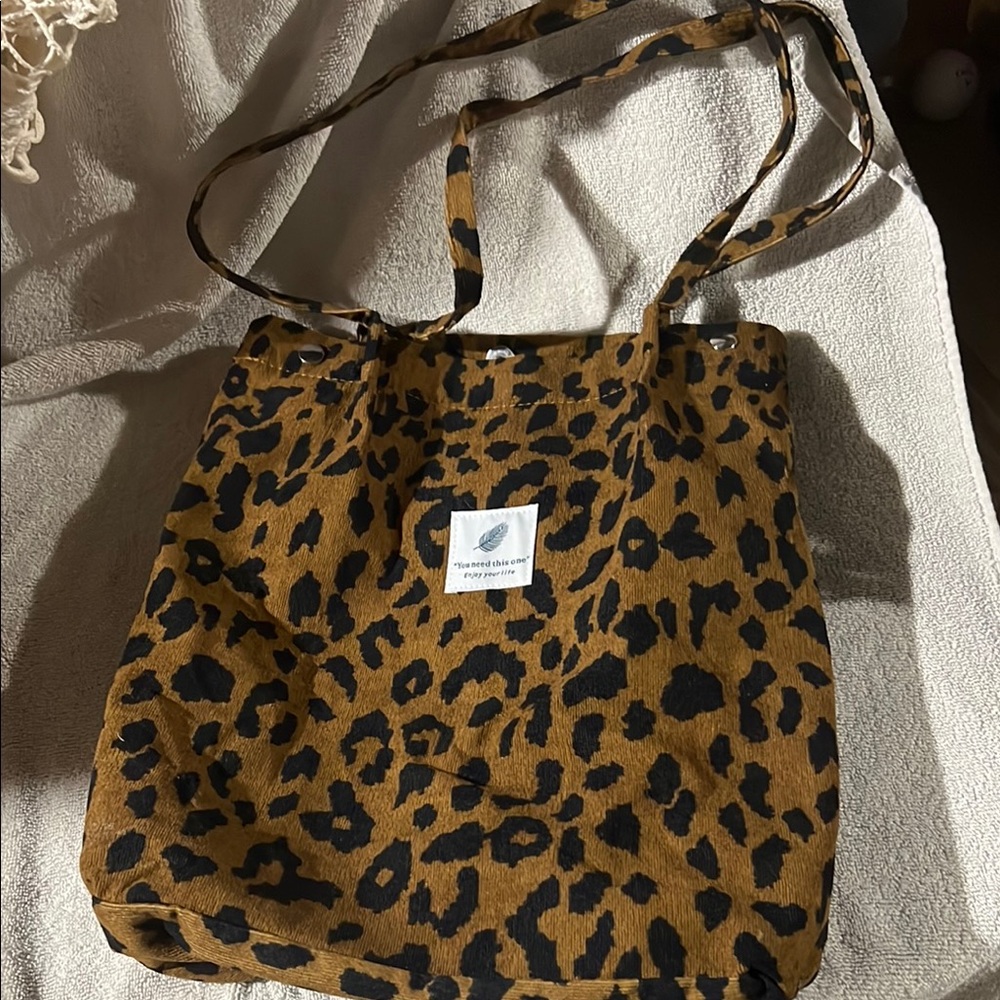 Leopard Print Tote Bag